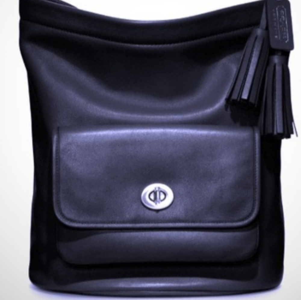 Black leather Coach Legacy Archival Large